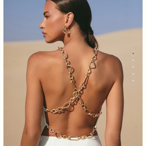 cult gaia Tops - NWOT Cult Gaia Joey Top in Off White, Size Medium
